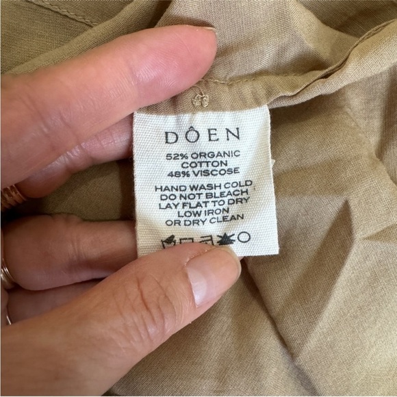 DÔEN Josette Gathered Organic Cotton-blend
Voile Mini Dress (driftwood)… - Picture 7 of 9